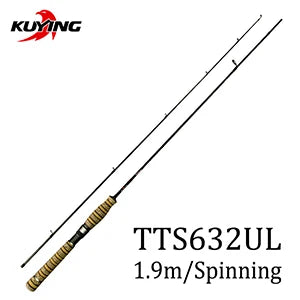 KUYING TETON 1.56m 1.8m 1.86m 1.9m 1.92m 1.98m Super Ultra Soft Light Baitcasting Casting Spinning Lure Fishing Rod Pole Combo