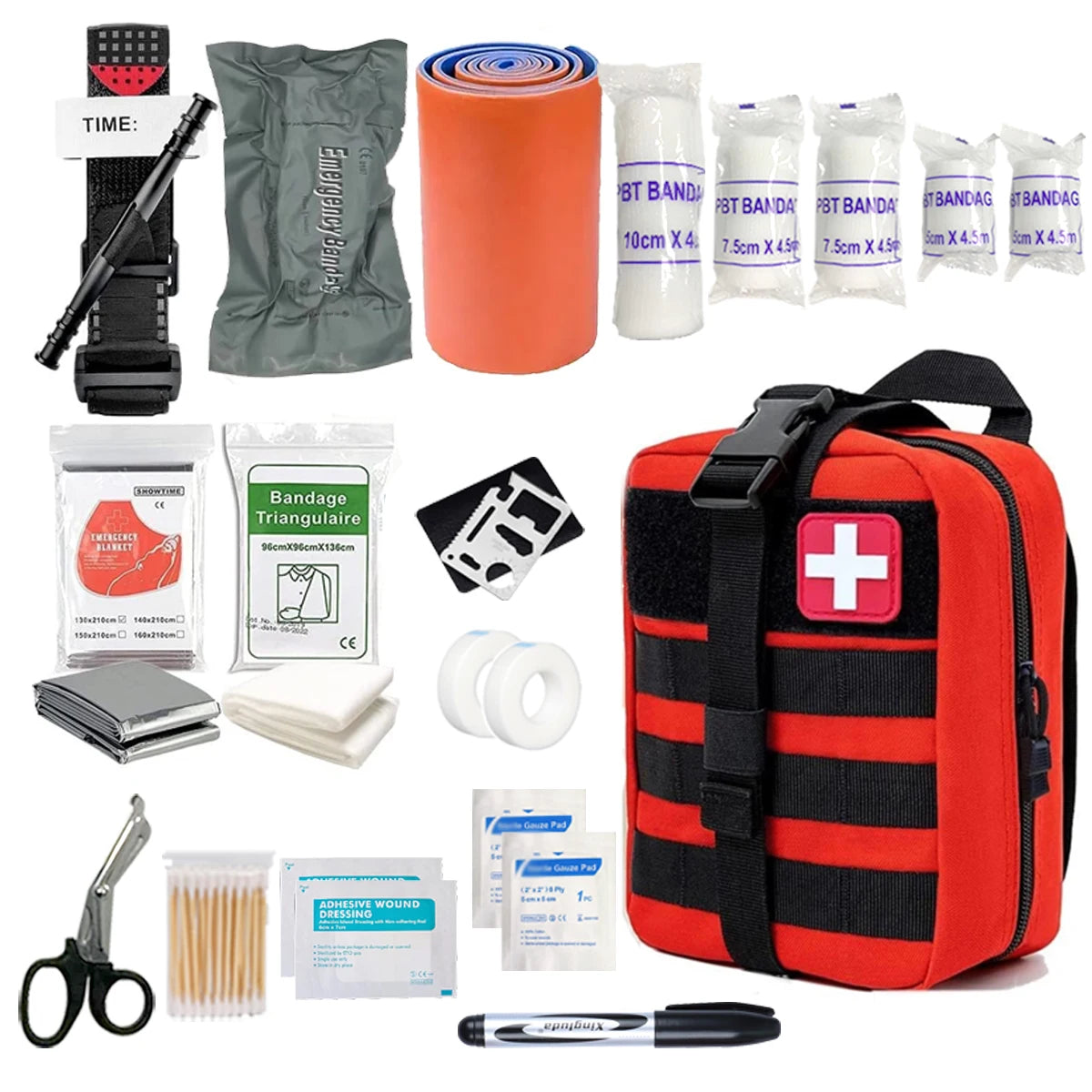 Small portable emergency kit hand emergency kit Medical rescue kit Car emergency outside travel first aid