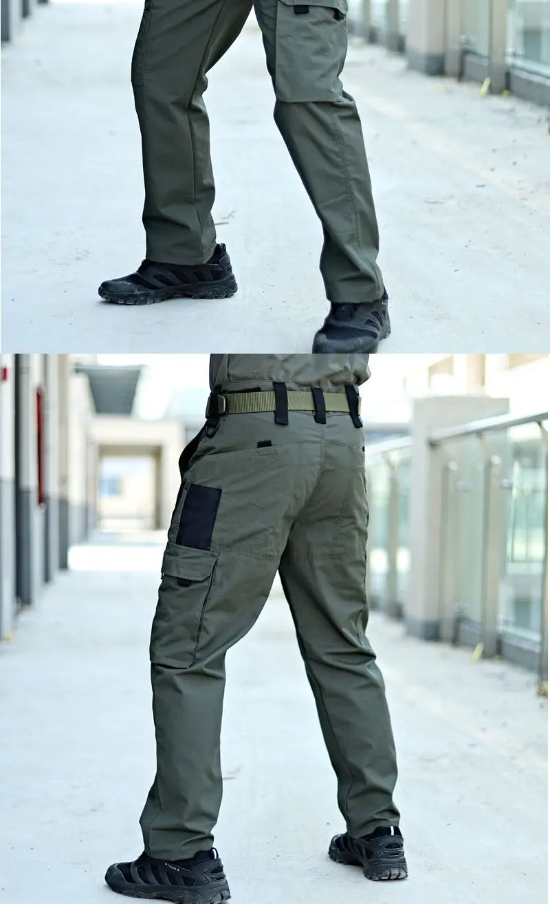 New Tactical Work Pants Men Outdoor Cargo Trousers Multi-pocket Waterproof Pant Autumn Spring Outdoor Workwear Hiking Trousers