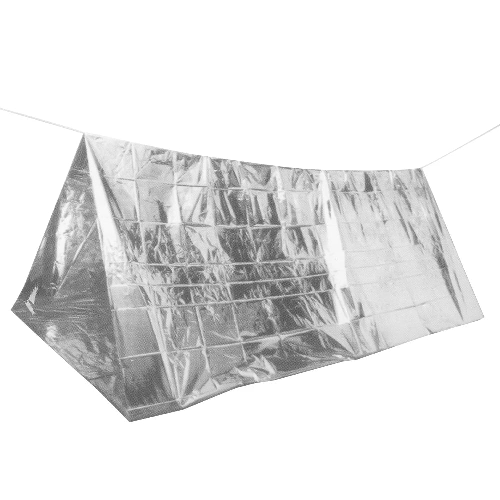 130x210cm Foil Mylar Thermal Blanket Retain Body Heat Emergency Thermal Blanket Silver Foil Blanket Perfect for Hiking Marathons