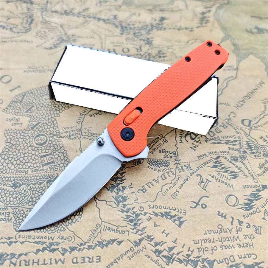 Folding Pocket Knives D2 Drop Point Blade Nylon Fiber Handle Outdoor Camping Tactical Hunting Survival EDC Utility Knives Tools