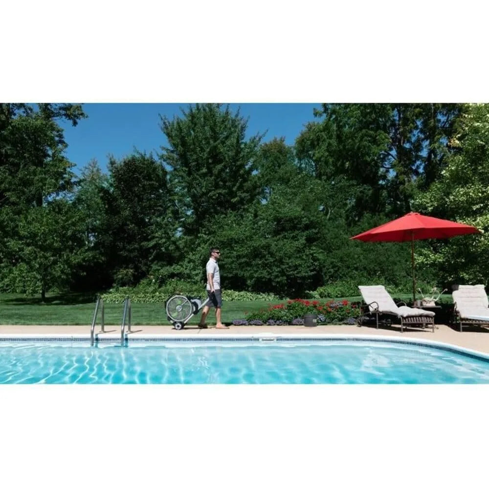 High quality - Portable Misting Fan, Outdoor Electric 18" 5 Speed Fan, Battery and Charger Not Included,Black - Free Delivery