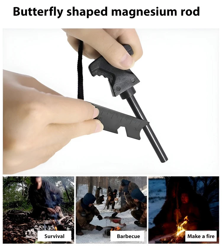 Sos Wilderness Survival Equipment Camping Outdoor Multi-functional Tool Set Adventure Self-defense First Aid Kit Multitool