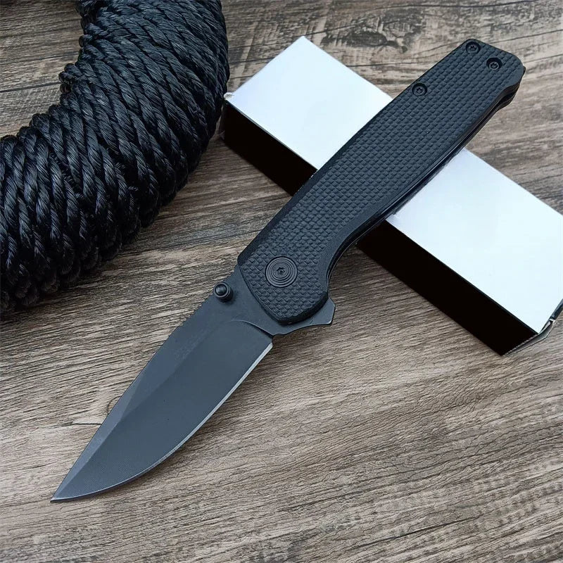 Folding Pocket Knives D2 Drop Point Blade Nylon Fiber Handle Outdoor Camping Tactical Hunting Survival EDC Utility Knives Tools
