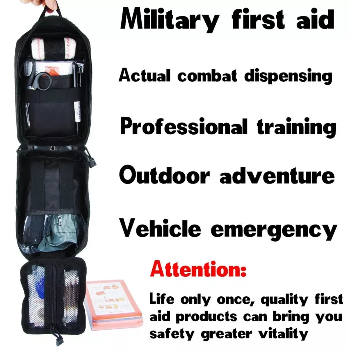 Small portable emergency kit hand emergency kit Medical rescue kit Car emergency outside travel first aid
