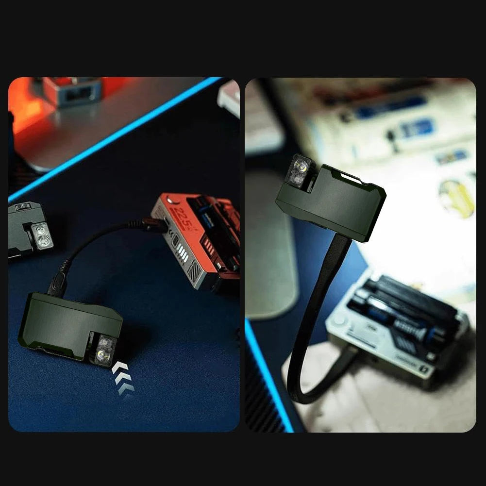 Portable Flat Pocket Flashlight 400 Lumens Mini Flashlight Magnetic Keychain Flashlight for Outdoor Home Emergencies