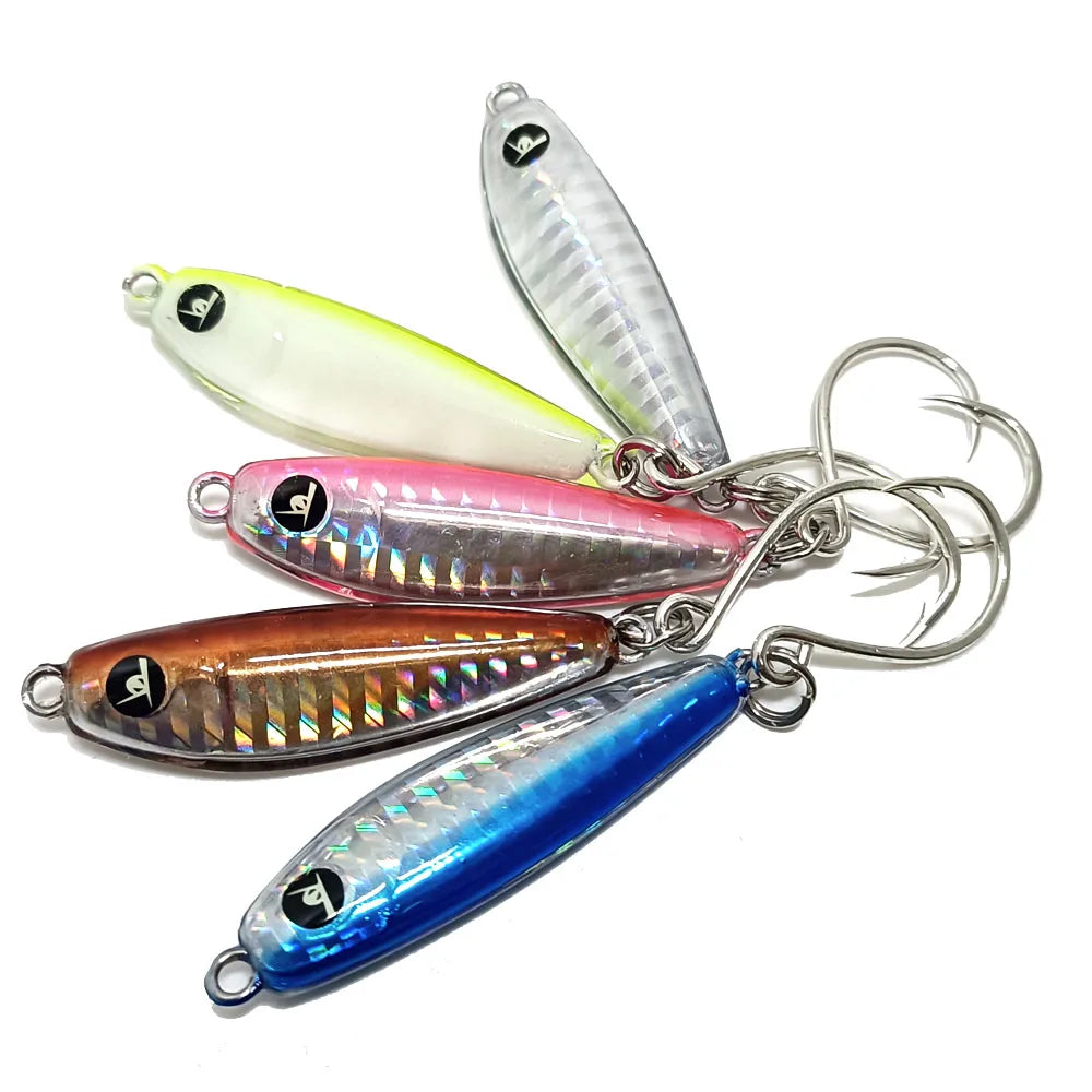 Epoxy Resin Fishing Jig Lure Peanut Jig 1oz 28g with VMC 2/0 inline hook Resin/Epoxy Jigs