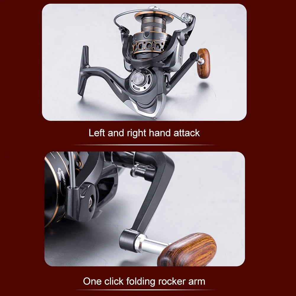 Spinning Reel Innovative Water Resistance Spinning Reel 13 Bearings Max Drag Power Fishing Reel Long Cast Offshore Trolling Reel